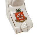 Vintage Crested China WW1 British Trench Mortar Gun Crest of Leicester Birks Rawlins Co Savoy China