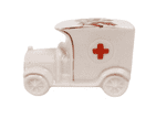 Vintage Crested China WW1 Red Cross Ambulance Arms of Wales Barker Brothers Meir Arms China Welsh