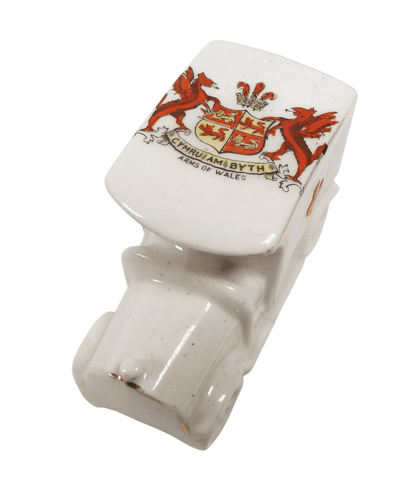 Vintage Crested China WW1 Red Cross Ambulance Arms of Wales Barker Brothers Meir Arms China Welsh