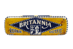 Vintage Cycling Tin Lee-Healey Leicester Britannia Repair Outfit Circa 1950s Bike Bicycle