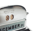Vintage Desk Office Advertising Chrome Perpetual Calendar Craigpark Electric Cables Glasgow Art Deco