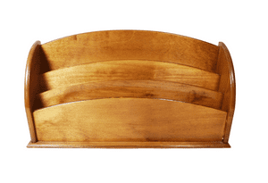 Vintage Desk Office Large Wooden Stationery Cabinet Organiser 1950s Letters Envelopes Paper Rack Box