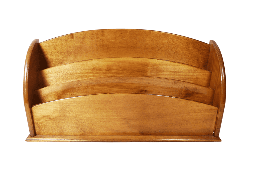 Vintage Desk Office Large Wooden Stationery Cabinet Organiser 1950s Letters Envelopes Paper Rack Box