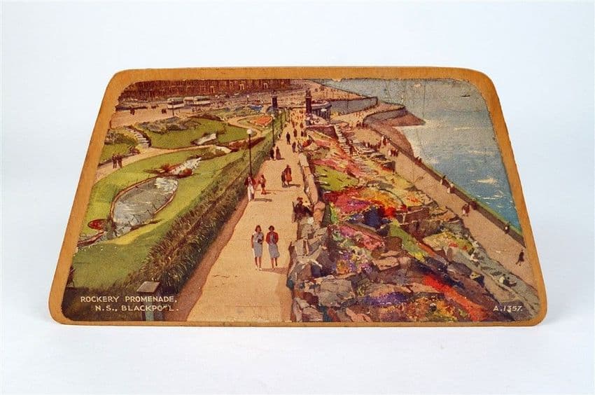 Vintage Desk Office Rockery Promenade NS Allen & Sons Blackpool Letter Rack 1950s Envelopes