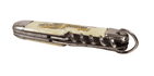 Vintage Dutch Menin Gate Souvenir Pictorial Multi Pocket Knife Corkscrew Glass Cutter Opener Reamer