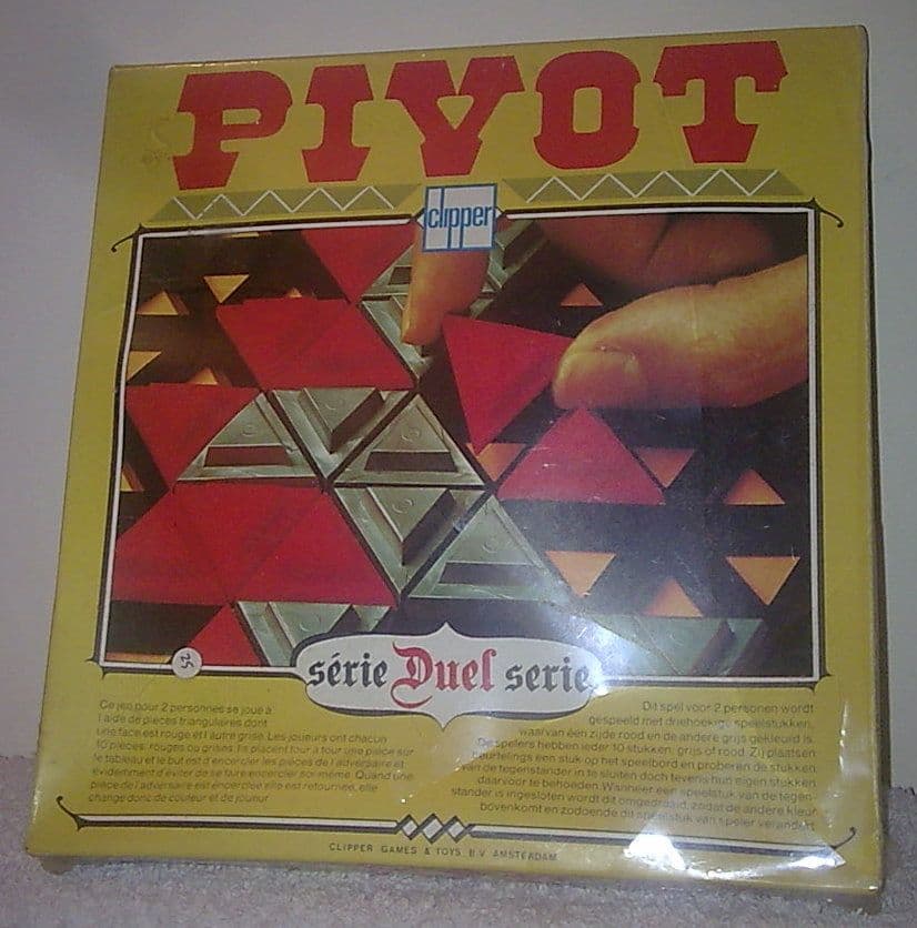 Vintage Dutch Strategy Board Game Clipper Pivot Game J B McCarthy Early Patent Pending Circa 1975