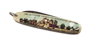Vintage ELOSI Ernst Lohr Söhne Solingen Pocket Knife Byzantine Church Cyprus Souvenir Pictorial
