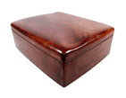 Vintage Elsa Peretti Wave Tiffany & Co Brown Leather Designer Luxury Two Level Jewellery Jewelry Box