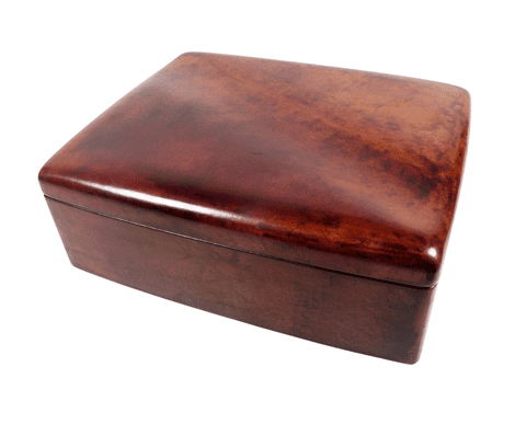 Vintage Elsa Peretti Wave Tiffany & Co Brown Leather Designer Luxury Two Level Jewellery Jewelry Box