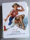 Vintage Elvgren Cuties Pin-Up Playing Cards Brown & Bigelow, Cordon & Co Ad 1950s