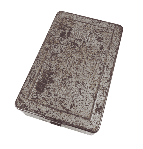 Vintage Empty Garage Tin Dormer Sheffield Imperial Drill Bit Metal Box Display Storage