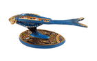 Vintage Enamel Paint & Brass Figural Fish Jerusalem Nutcracker Nut Cracker Made in Israel 1980s