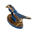 Vintage Enamel Paint & Brass Figural Fish Jerusalem Nutcracker Nut Cracker Made in Israel 1980s