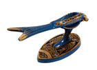 Vintage Enamel Paint & Brass Figural Fish Jerusalem Nutcracker Nut Cracker Made in Israel 1980s