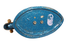 Vintage Enamel Paint & Brass Figural Fish Jerusalem Nutcracker Nut Cracker Made in Israel 1980s