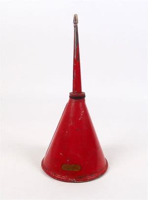 Vintage Engineers Upright Sutcliffe Metal Tin Oil Can Long Spout Oiler 1950s Shed Bicycle Etc