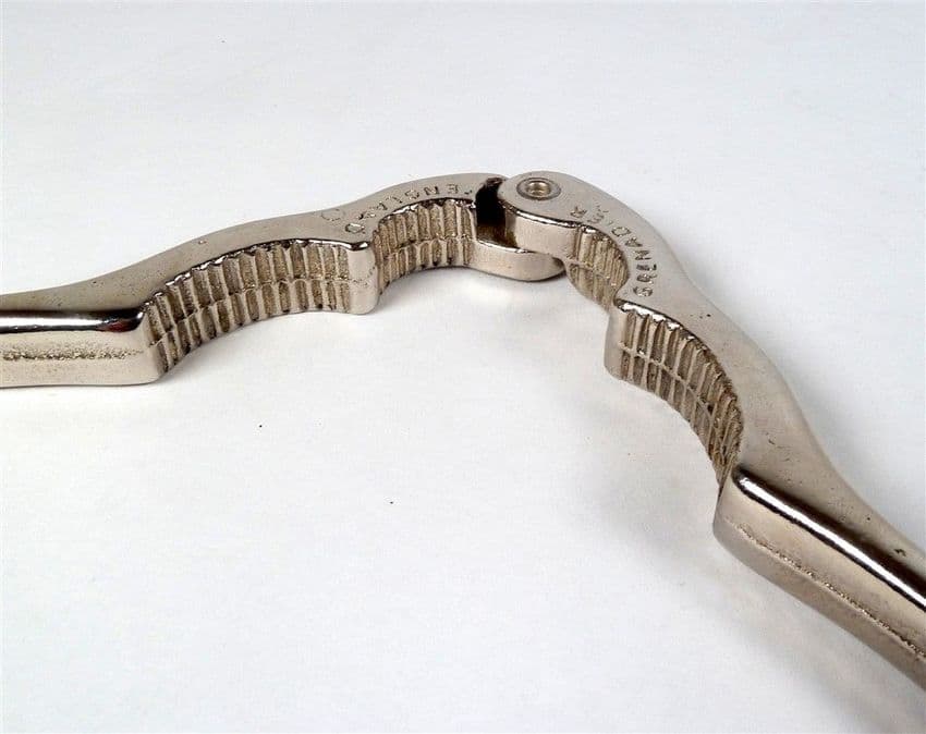 Vintage English Nickel Plated Steel Grenadier Nutcrackers Nutcracker