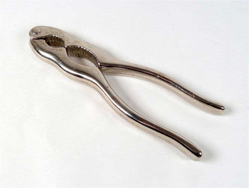 Vintage English Nickel Plated Steel Grenadier Nutcrackers Nutcracker