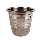 Vintage English Pewter Over-Sized Sewing Thimble Measure Just a Thimble Full Drinking Tot Shot