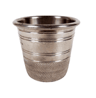 Vintage English Pewter Over-Sized Sewing Thimble Measure Just a Thimble Full Drinking Tot Shot