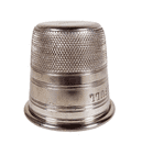 Vintage English Pewter Over-Sized Sewing Thimble Measure Just a Thimble Full Drinking Tot Shot