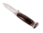 Vintage English Sheath Knife Richards Sheffield Tent Brand Souvenir Caernarvon Wales Banded Design