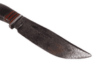 Vintage English Wade & Butcher Sheffield Sheath Knife Stacked Leather Brass Steel c/w Leather Sheath