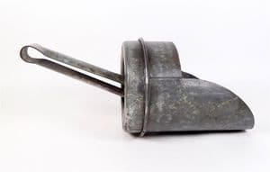 Vintage Farm Kitchen Utensil Tool Large Eltex Galvanised Scoop Animal Feed Grain Poultry Chicken