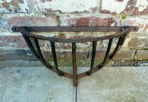 Vintage Farming Metal Hay Rack Feeder Flowers Wall Basket Planter Horse Garden Gardening