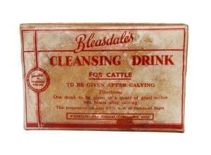 Vintage Farming Sealed Packet Bleasdales York Cattle Cleansing Drink Calving Animal Treatment Vets