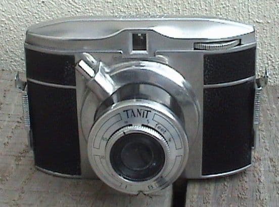 Vintage Ferrania Tanit 127 Italian Roll Film Camera Aluminium Body, Circa 1950s Made in Italy