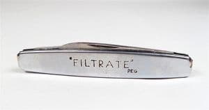 Vintage Filtrate Oil Richards Sheffield Inoxidable Folding Folder Pocket Knife Advertising