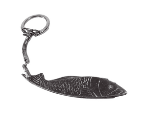 Vintage Fish Folding Folder Pocket Knife c/w Keyring Key Chain Figural Fishing Angling Angler
