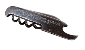 Vintage Folding Corkscrew H Fisher Sheffield Pocket Knife Opener Macpherson & Co Foochow Paints
