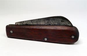 Vintage Folding Folder Sheep Lamb Foot Pocket Knife Knive Sheffield Rosewood Scales Circa 1930s