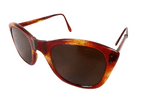 Vintage Folding Sunglasses Spectacles Glasses Faux Tortoiseshell in Leather Case 1960s Gaughia?