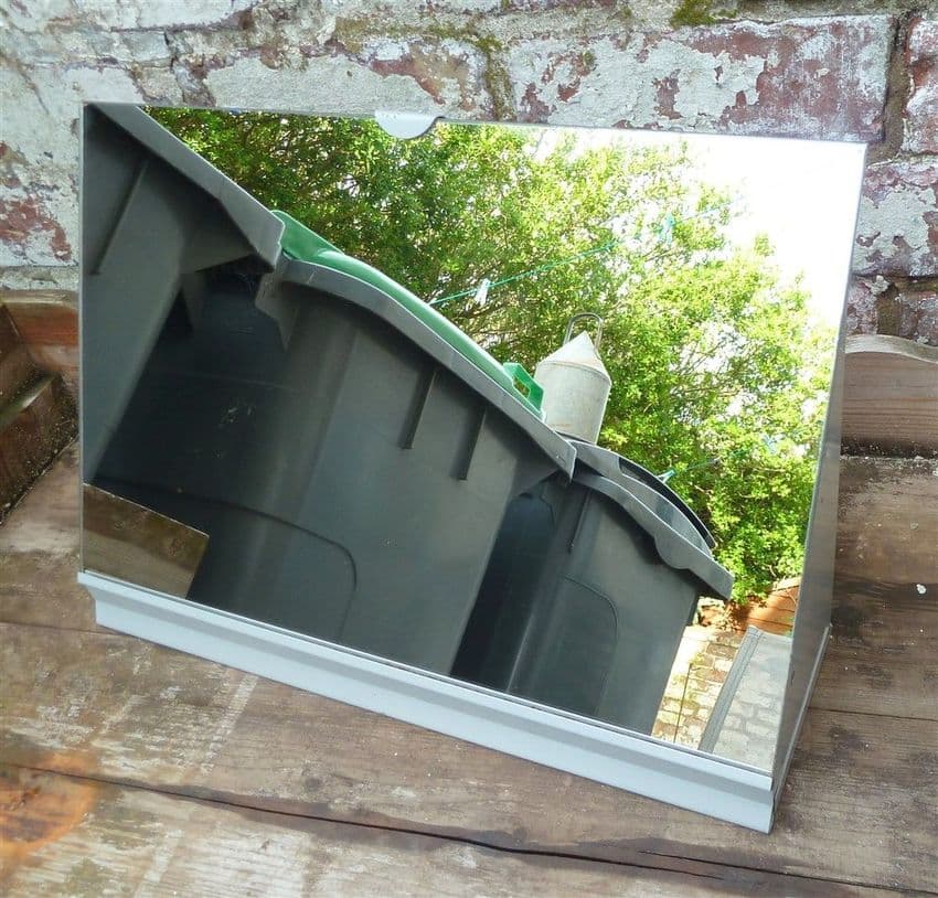 Vintage Freestanding Industrial Metal Mirror Shoe Shop Retail Home Dressing Room Table Boutique