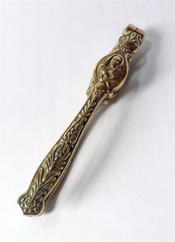 Vintage French Registered Design MOD DEP Brass Nutcracker Nut Cracker Circa 1920/30s Nude Lady