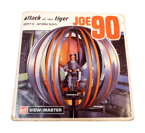 Vintage GAF 1968 3-D Viewmaster View Master Reel Set B456 Gerry Anderson Joe 90 Attack of the Tiger