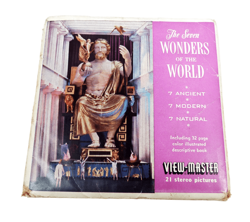 Vintage GAF 1968 3-D Viewmaster View Master Reel Set B901 7 Wonders of the World Ancient Natural Mod