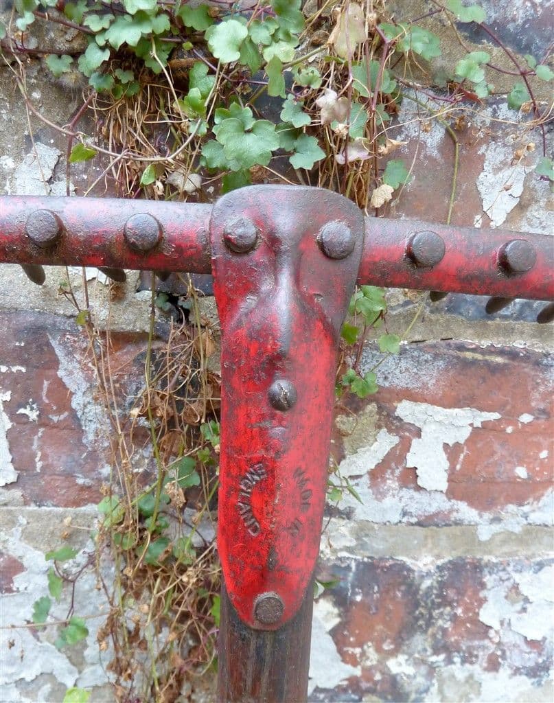 Vintage Gardening Tool Wooden Handled 12 Tine Made In England Garden