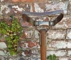 Vintage Gardening Tool Wooden Long Handled Stirrup Hoe Oscillating Scuffle 57.5