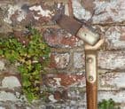 Vintage Gardening Tool Wooden Long Handled Stirrup Hoe Oscillating Scuffle 57.5