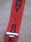 Vintage Genuine Signed Bobby Ball Red Braces Rock on Tommy Cannon & Ball Used on Stage, Circa 1980s