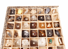Vintage Geological Boxed 70pc Mineral & Rock Specimen Collection Display Natural History Key