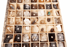 Vintage Geological Boxed 70pc Mineral & Rock Specimen Collection Display Natural History Key