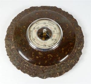 Vintage Geological Cornish Stone Serpentine Marble Shortland Smiths Barometer AH Williams Cornwall
