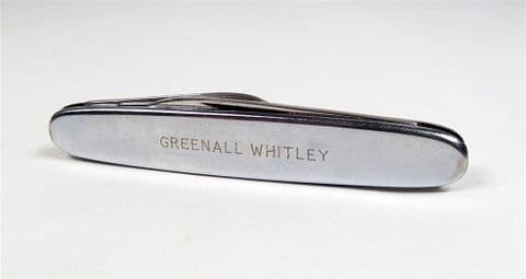 Vintage Greenall Whitley Good Cheer Beer Richards Inoxidable Folding Folder Pocket Knife Advertising