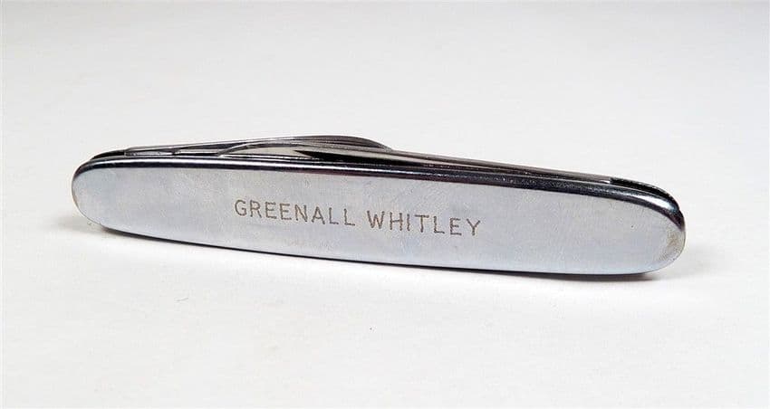 Vintage Greenall Whitley Good Cheer Beer Richards Inoxidable Folding Folder Pocket Knife Advertising