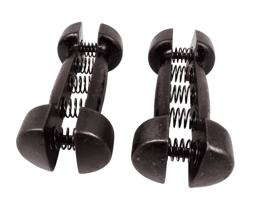 Vintage Gym Exercise Weights Terry s Herbert Terry Black Spring Grip ...